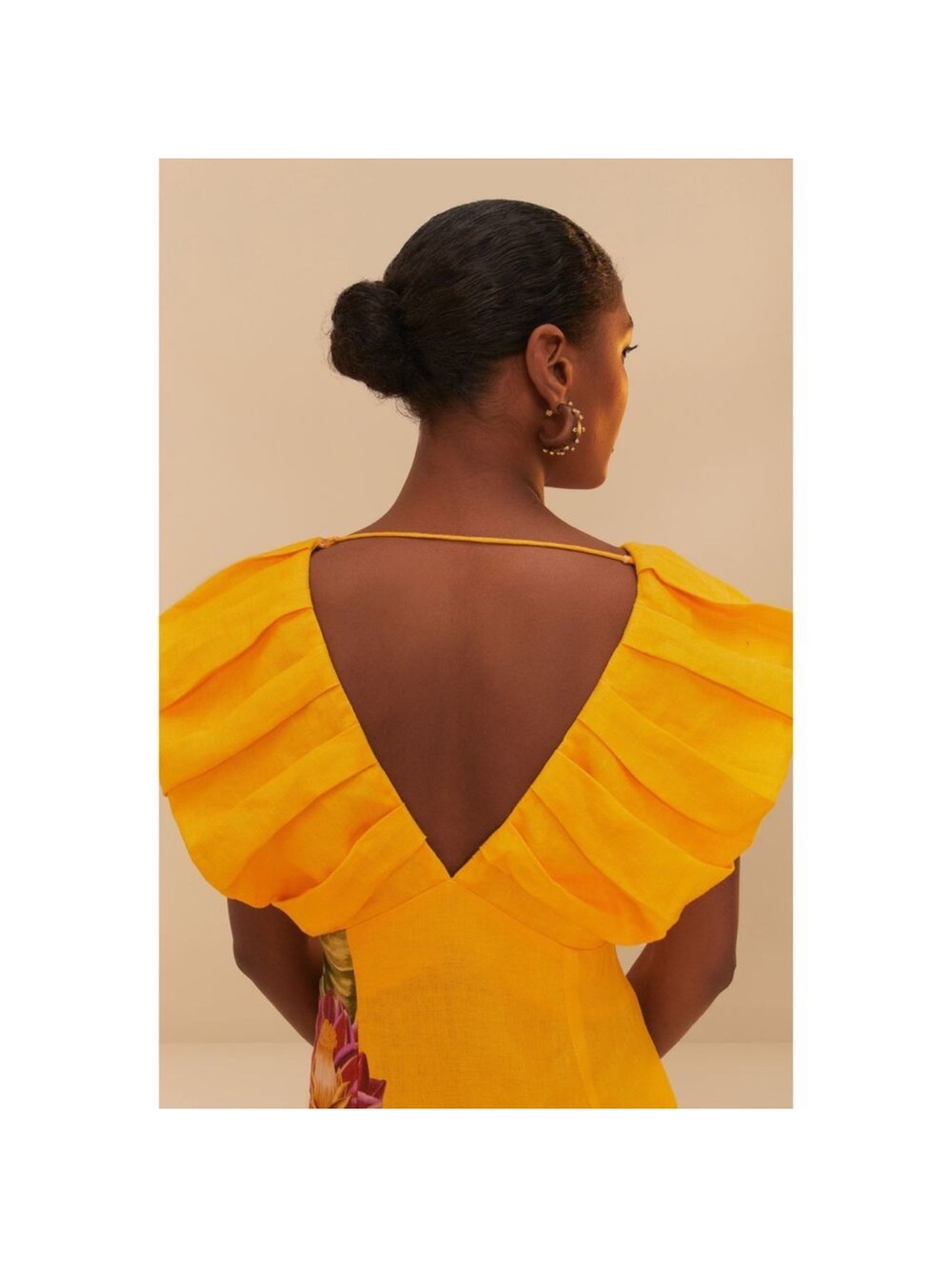 FARM Rio Off White Spring Awakening Tropical-Print Midi Dress - Picture 7 of 7